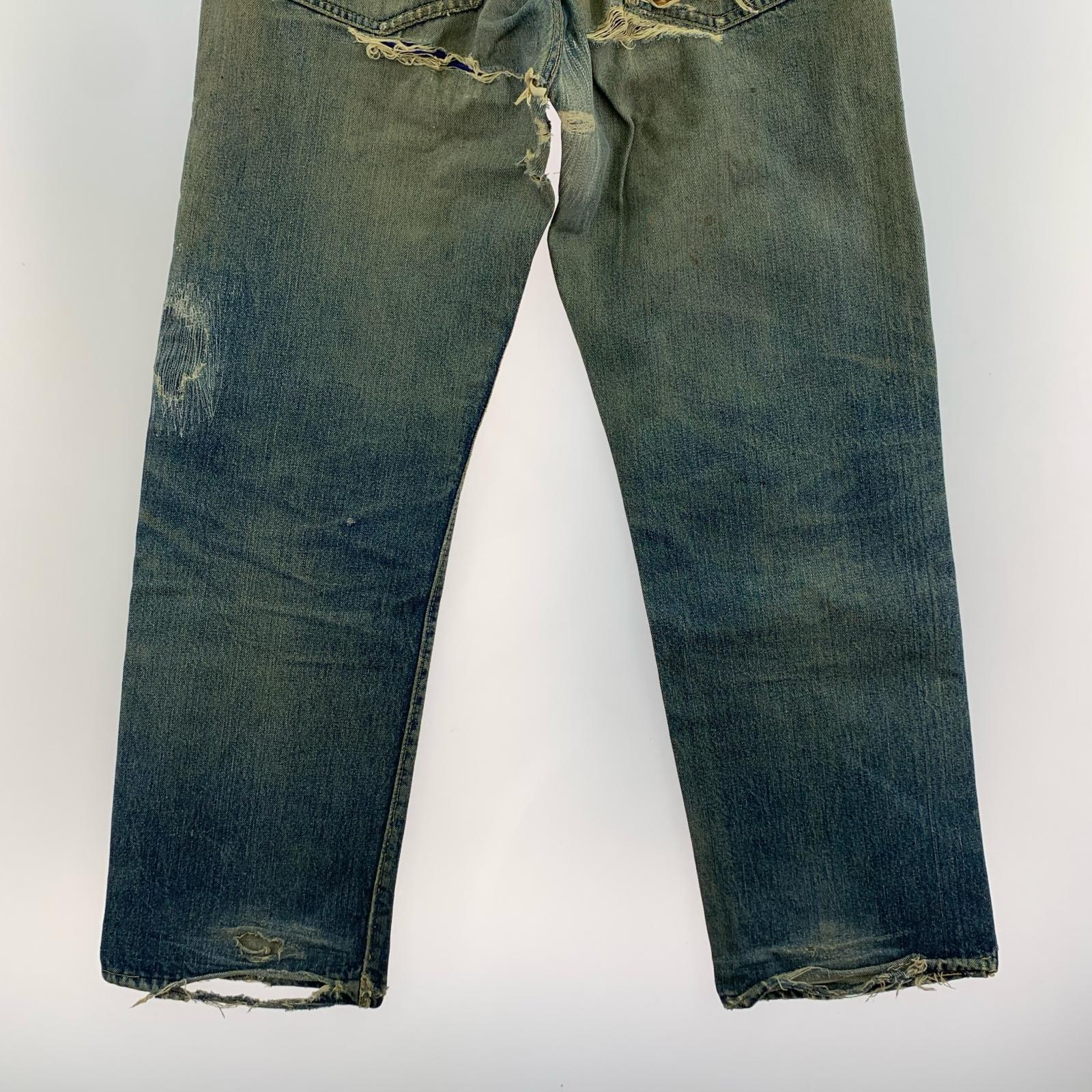 デニムパンツ 50s~60s 501XX ギャラ入り オフセット ブルー