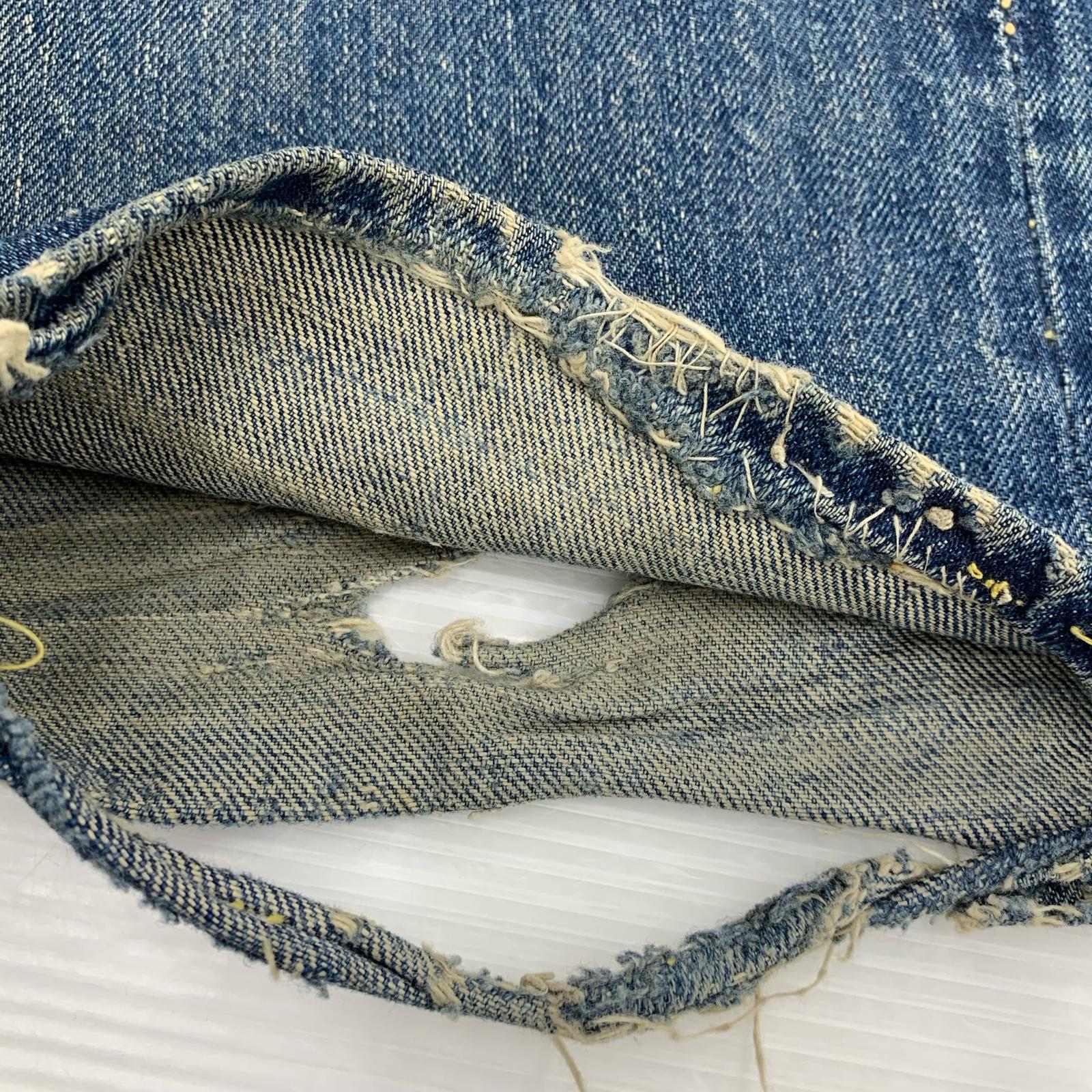 デニムパンツ 50s~60s 501XX ギャラ入り オフセット ブルー