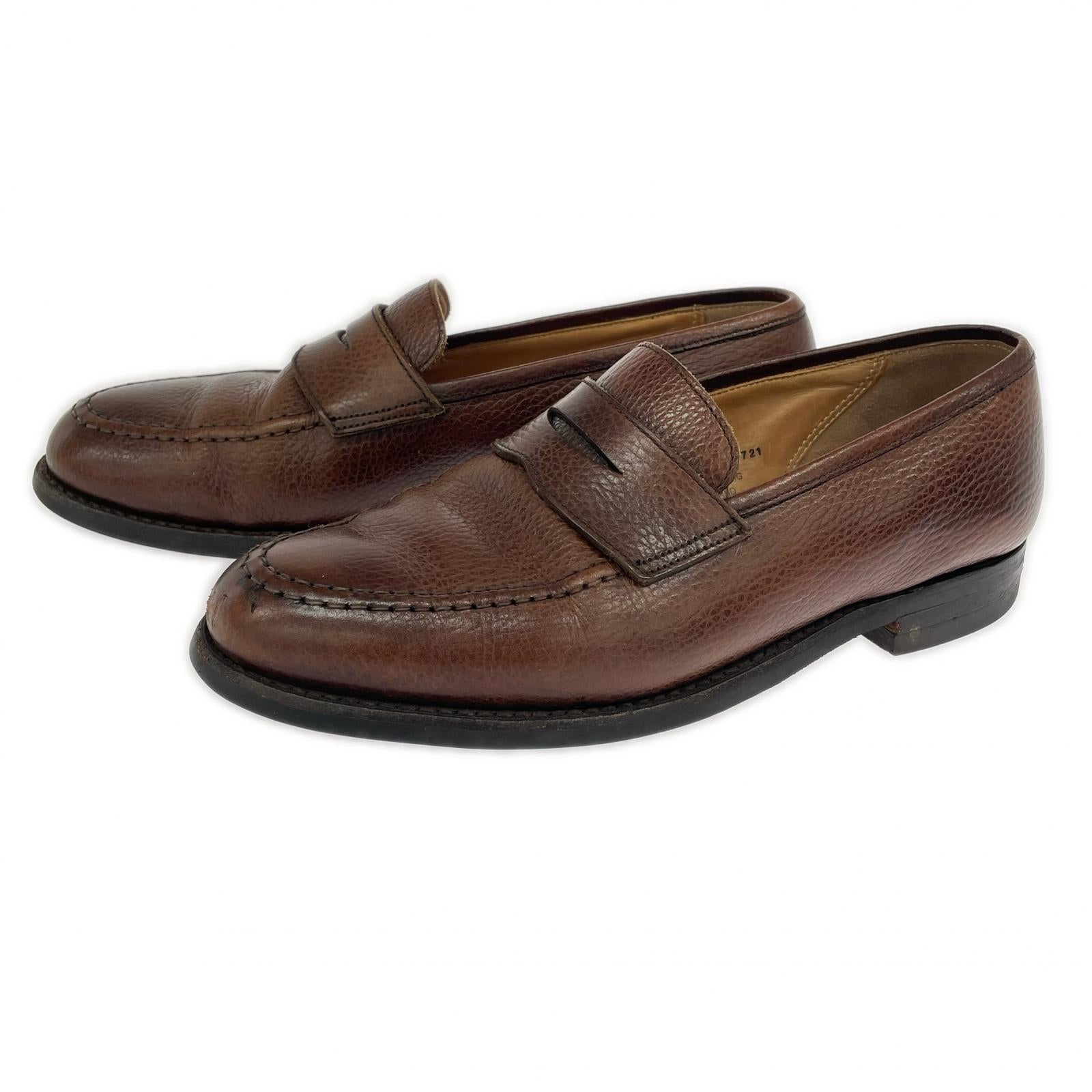 シューズ BOSTON レザーローファー　茶　6 1/2 ブラウン