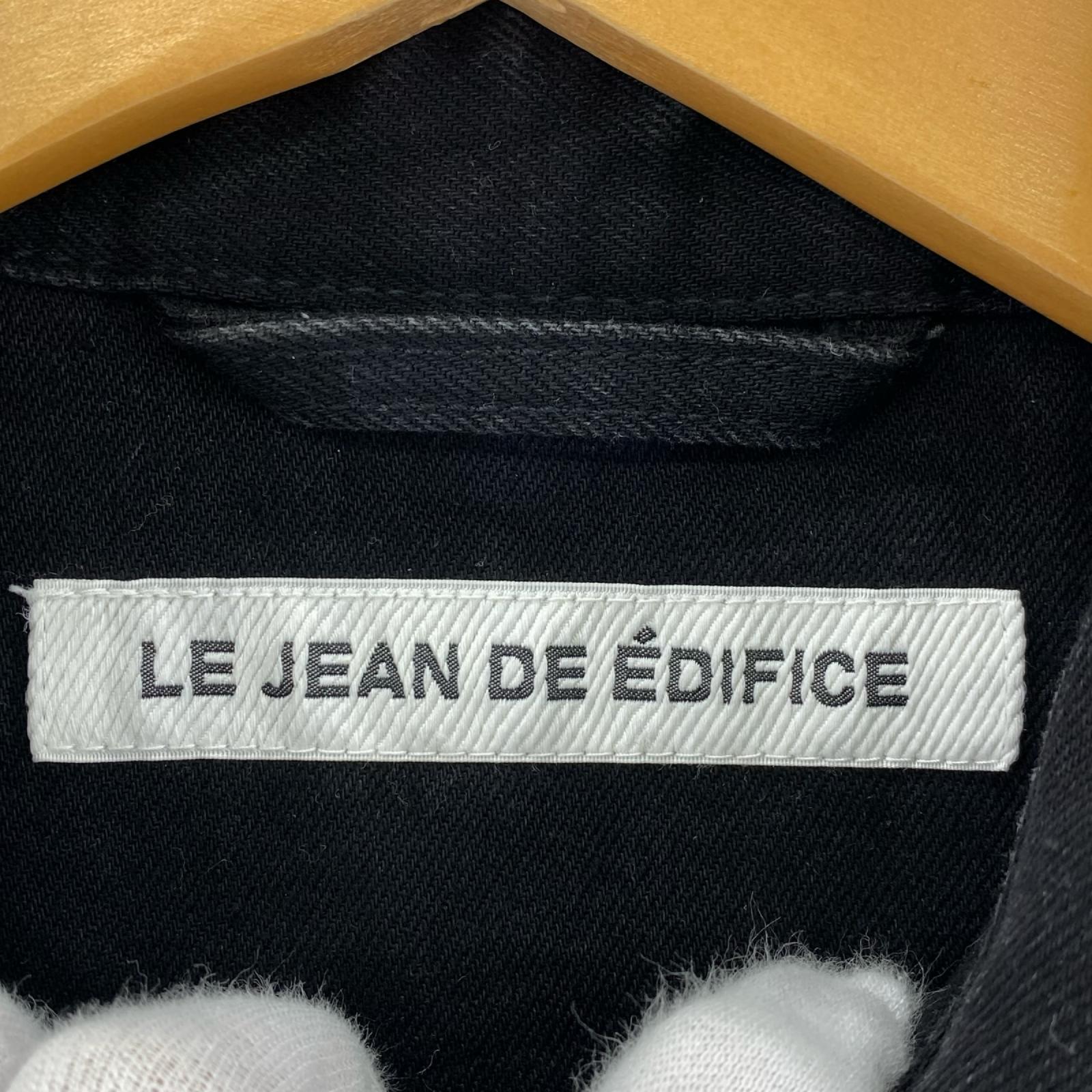 ジャケット LE JEAN DE EDIFICE ﾃﾞﾆﾑｼﾞｬｹｯﾄ 黒 (L) L ブラック