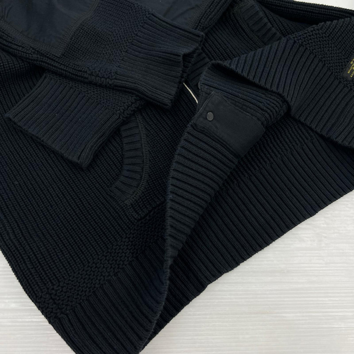 ジャケット POLO RALPH LAUREN ｺｯﾄﾝﾆｯﾄ　ﾎﾞﾀﾝﾆｯﾄｶｰﾃﾞｨｶﾞﾝ（L) L ブラック