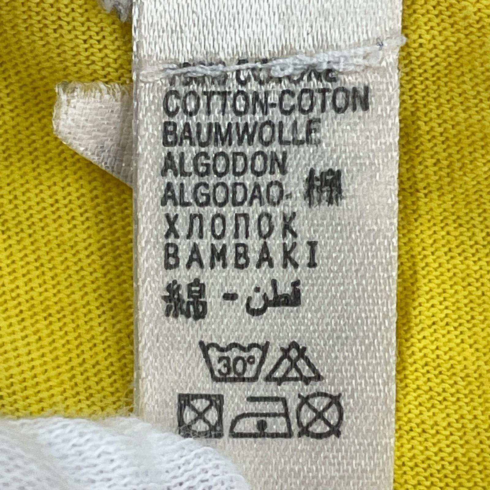 半袖Ｔシャツ john galiano ニュースペーパープリントS/Sカットソー　黄 イエロー