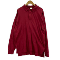 長袖Ｔシャツ L.L.Bean L/Sコットンポロ　赤 レッド