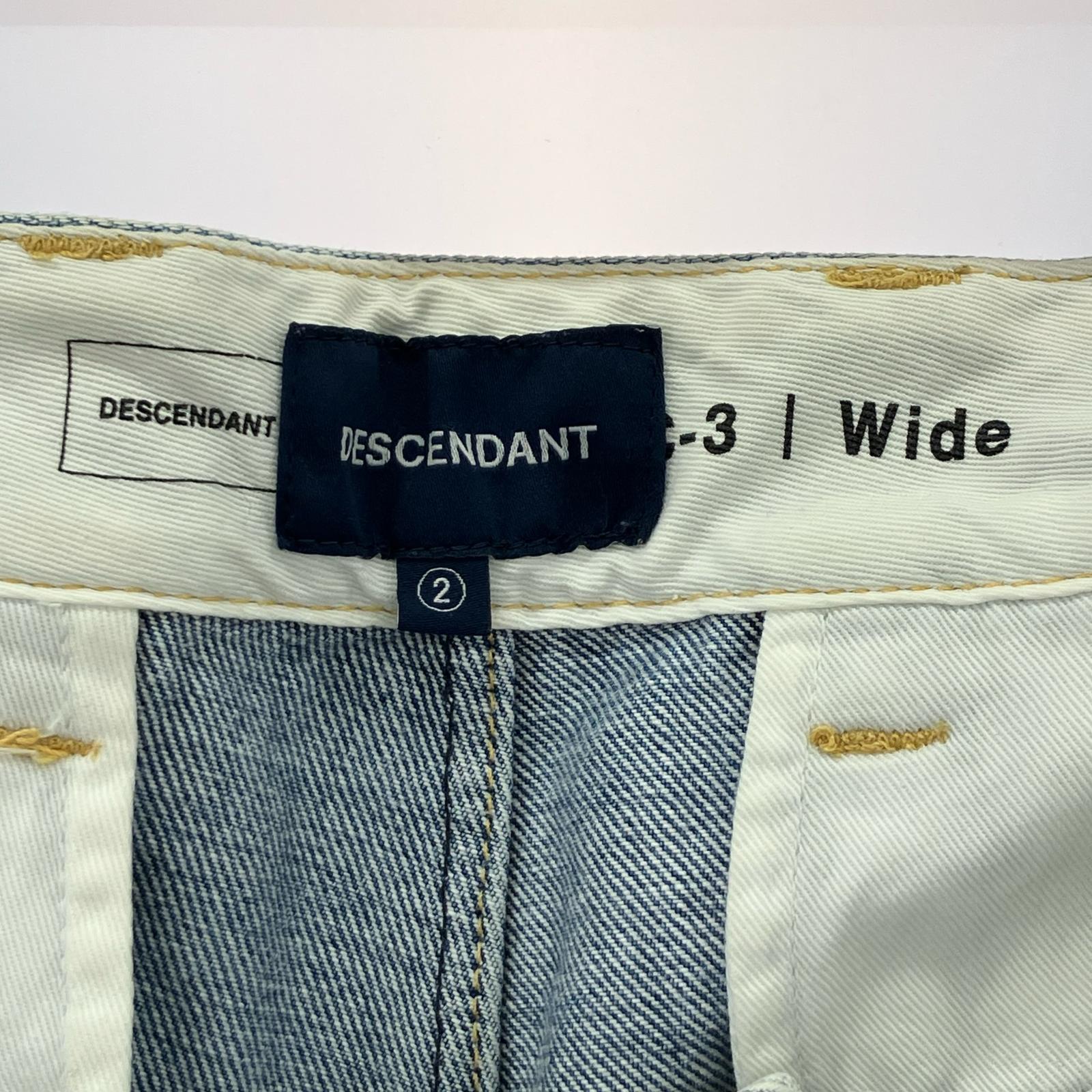 デニムパンツ DESCENDANT DC-3 WIDE DENIM PANTS (2) 2