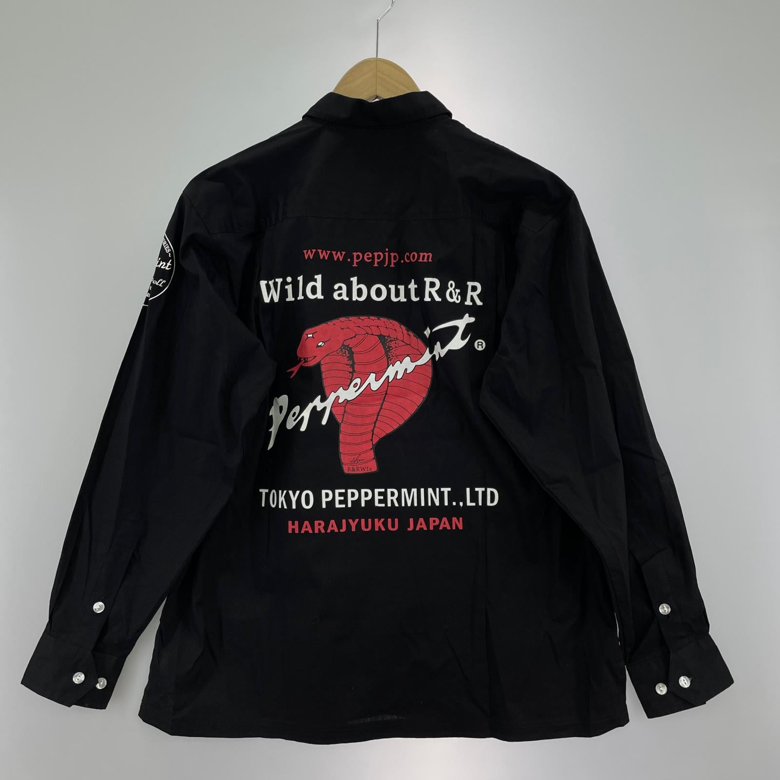 長袖シャツ PEPPERMINT ブラック M ブラック