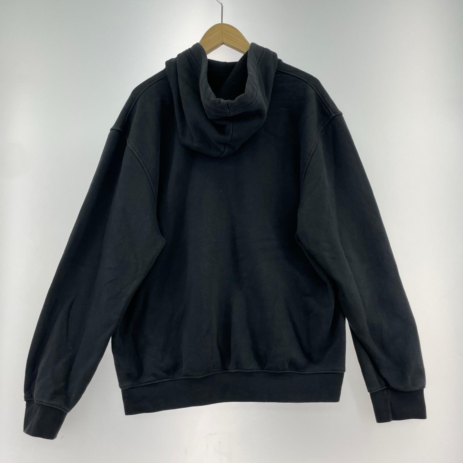 パーカー 00s トルコ製 胸LOGO Hoodie M BLK M ブラック