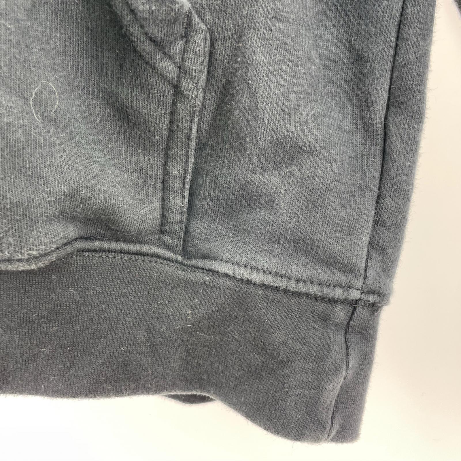 パーカー 00s トルコ製 胸LOGO Hoodie M BLK M ブラック