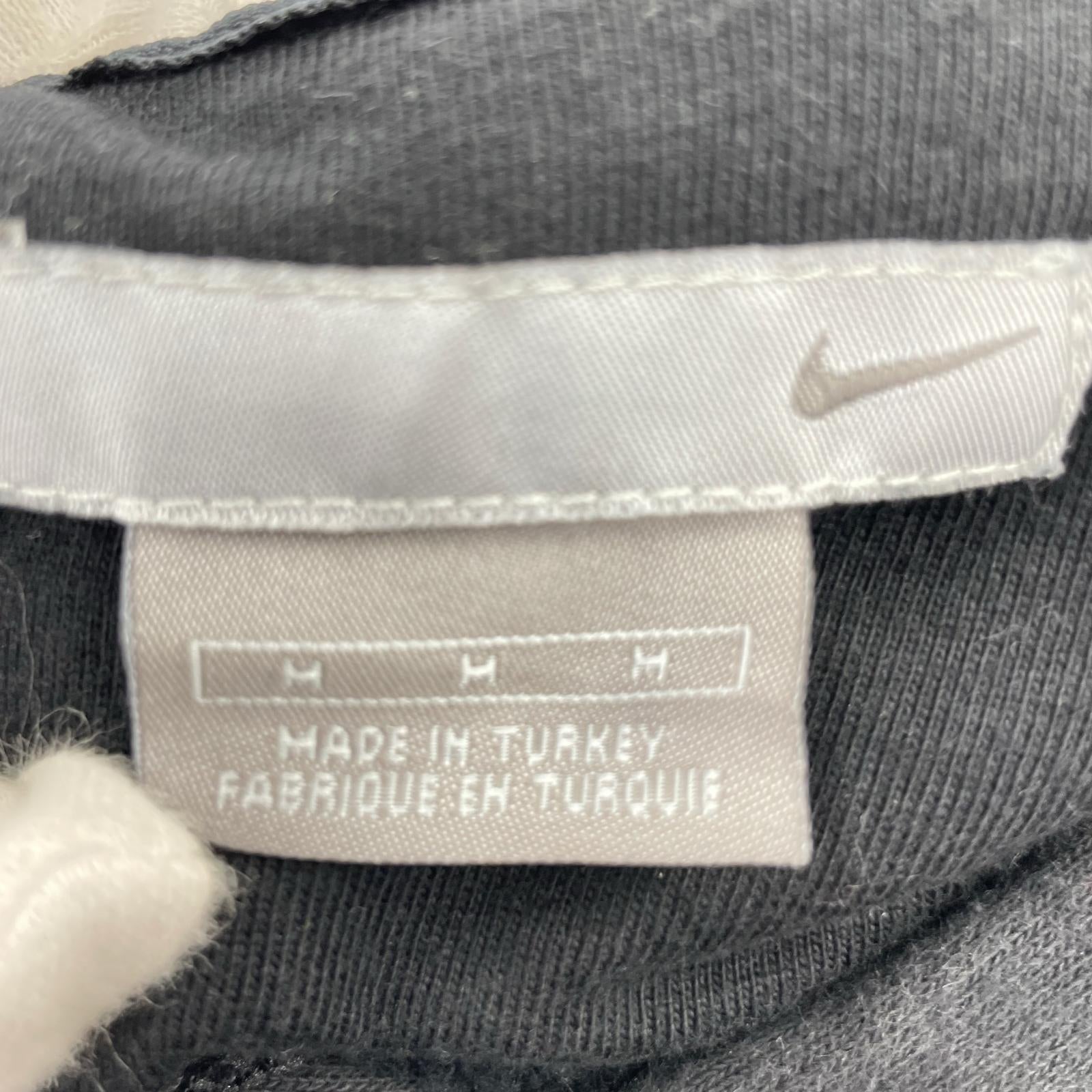 パーカー 00s トルコ製 胸LOGO Hoodie M BLK M ブラック