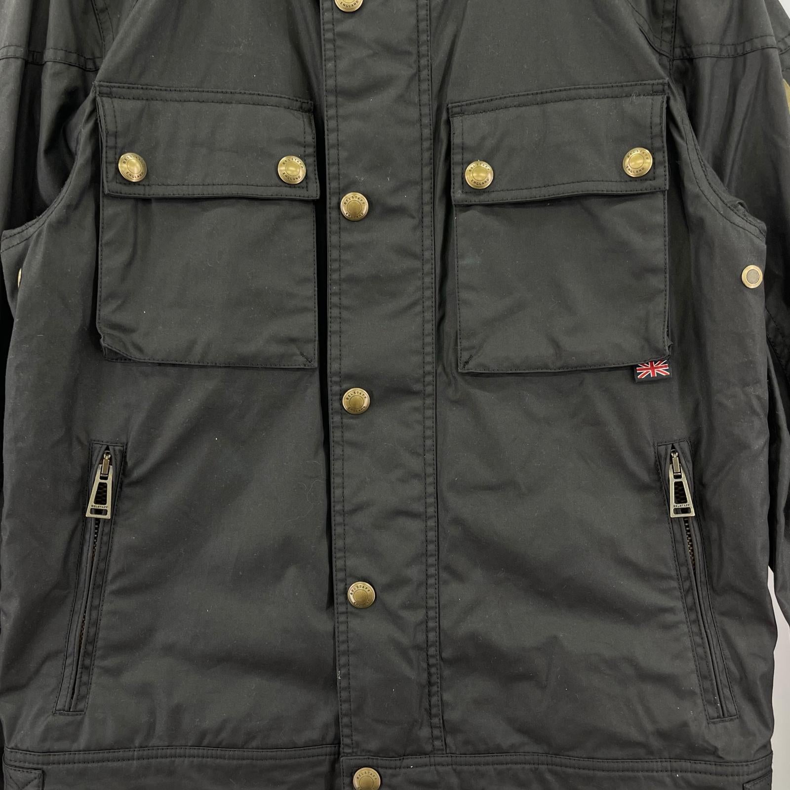 ジャケット BELSTAFF レースマスター ワックスジャケット 71020198 黒 (50) 50 ブラック