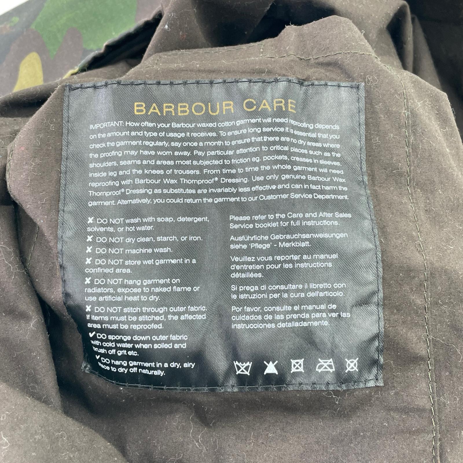 ジャケット Bourne Camo/Waxed Jacket (M) M グリーン