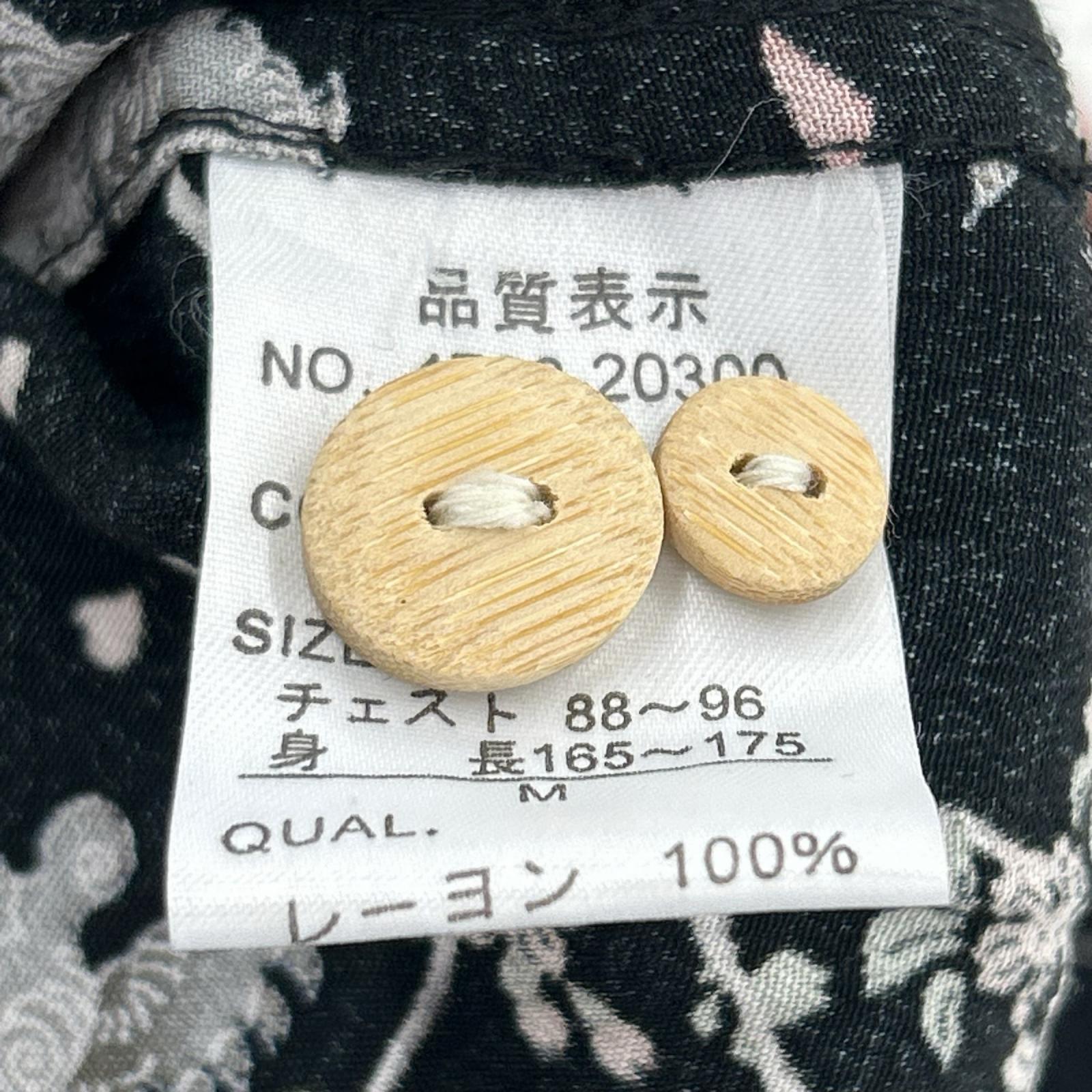 半袖シャツ oniwa soto ﾚｰﾖﾝﾊﾜｲｱﾝ M M ブラック