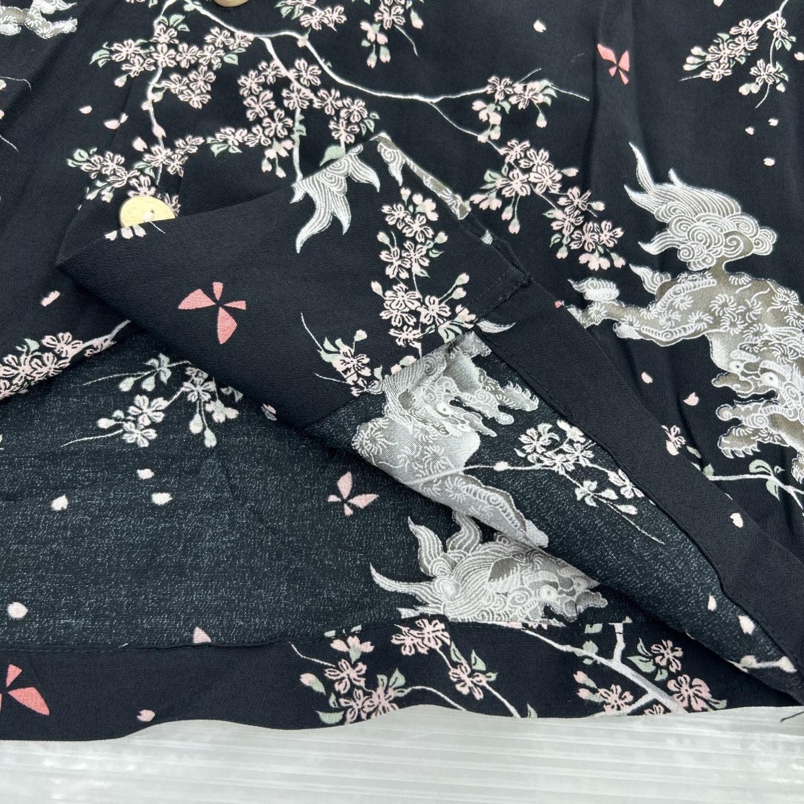 半袖シャツ oniwa soto ﾚｰﾖﾝﾊﾜｲｱﾝ M M ブラック