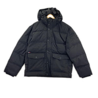 ジャケット ロッキーダウンフーデッドジャケット L ブラック