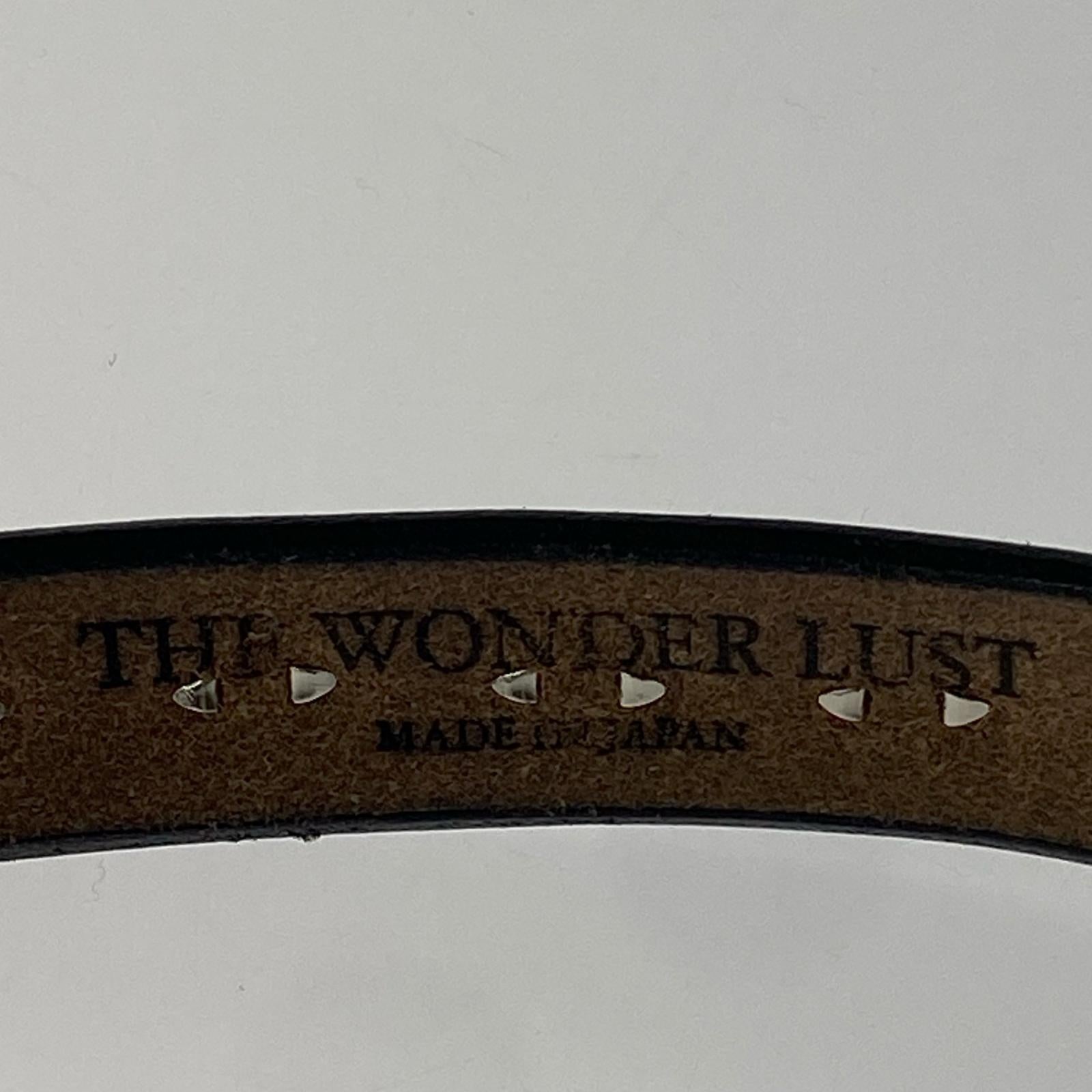 その他アクセサリー THE WONDER LUST スタッズ レザーベルト ブラック