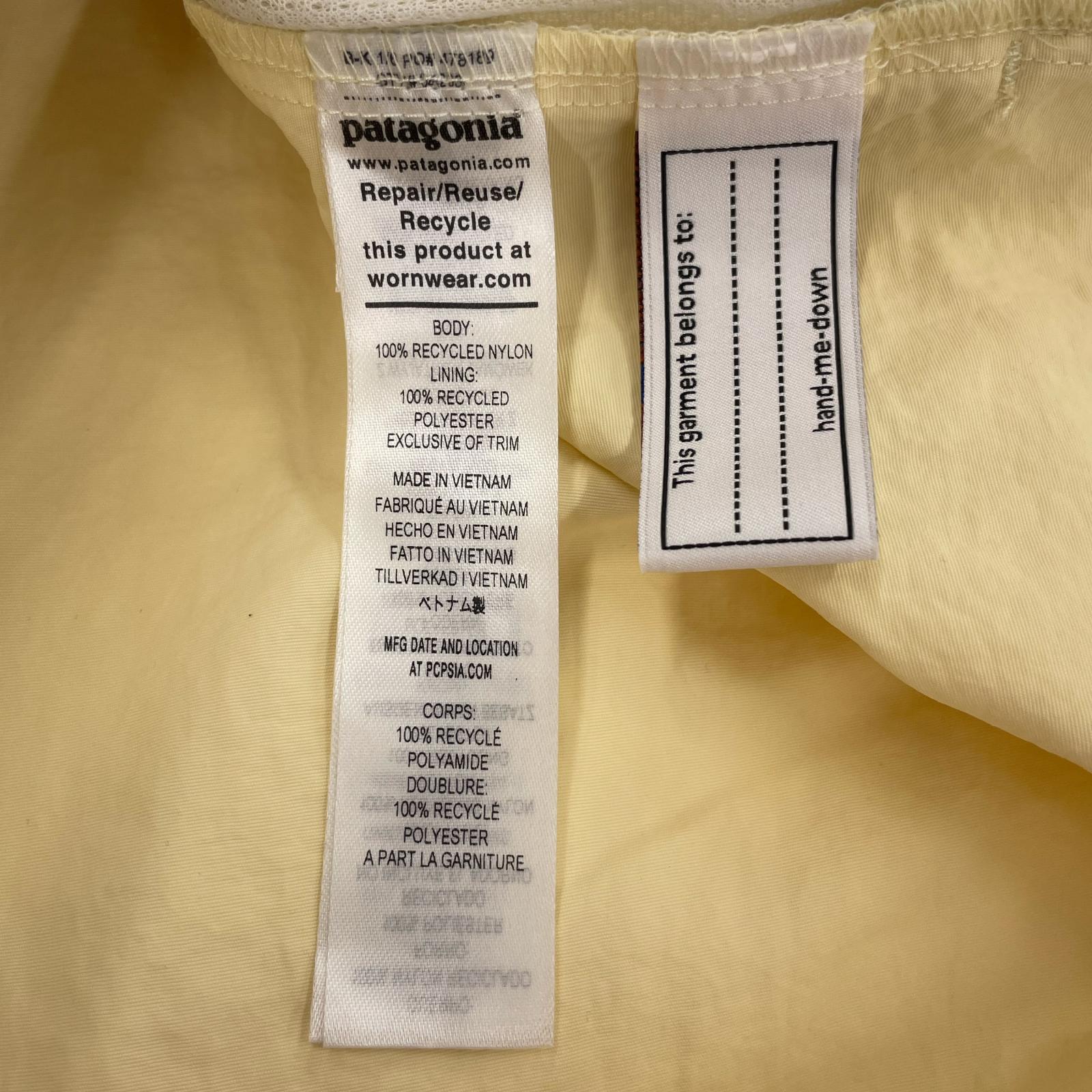 ジャケット patagonia バギーズジャケット 黄 (XXL) イエロー
