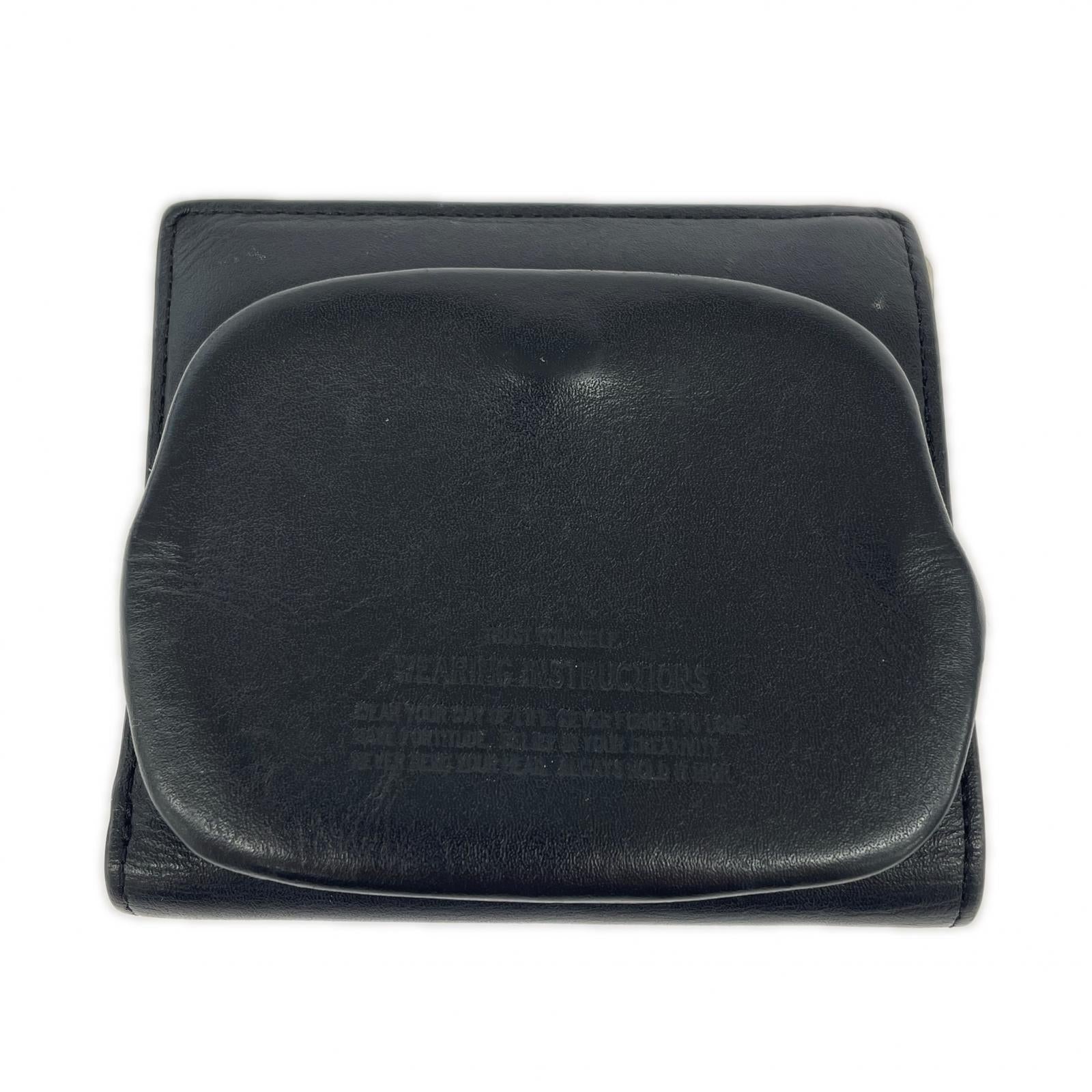 コンパクトウォレット 二つ折り財布 BLK ブラック