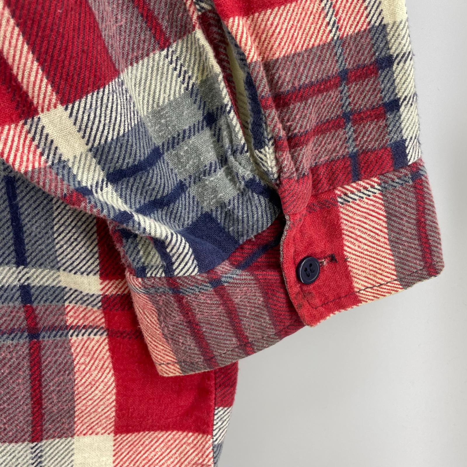長袖シャツ OZARK TRAIL 90S チェックシャツ 赤 (３XL) レッド