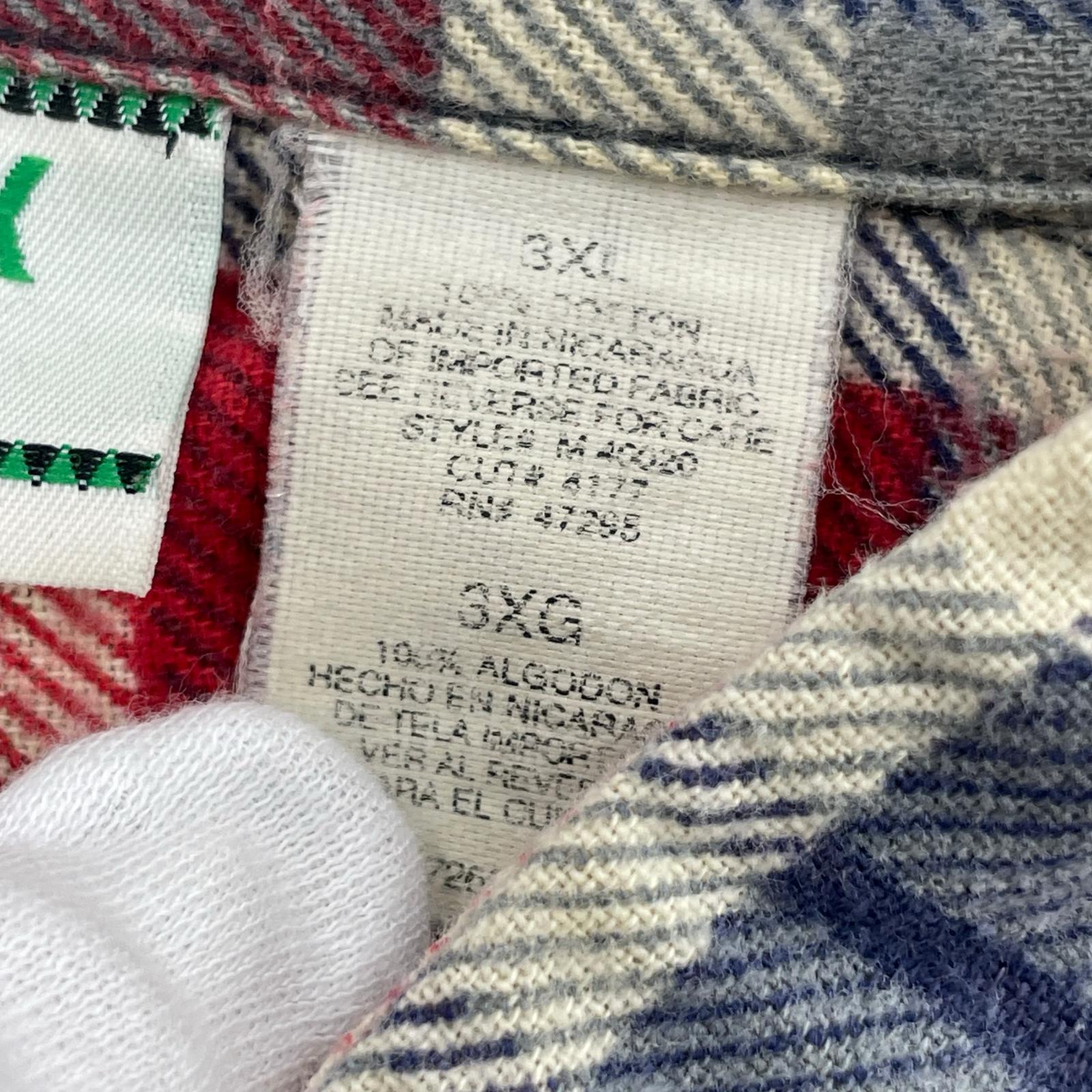 長袖シャツ OZARK TRAIL 90S チェックシャツ 赤 (３XL) レッド