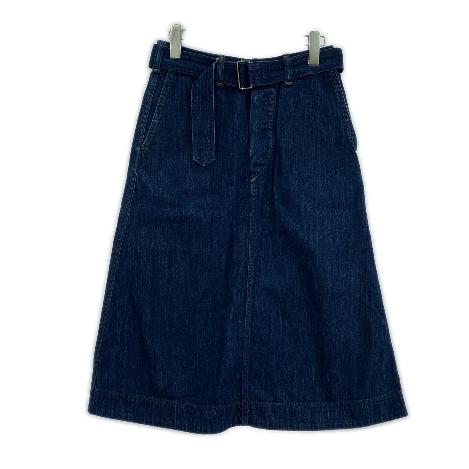 スカート CANTON OVERALLS デニムスカート 26 ネイビー