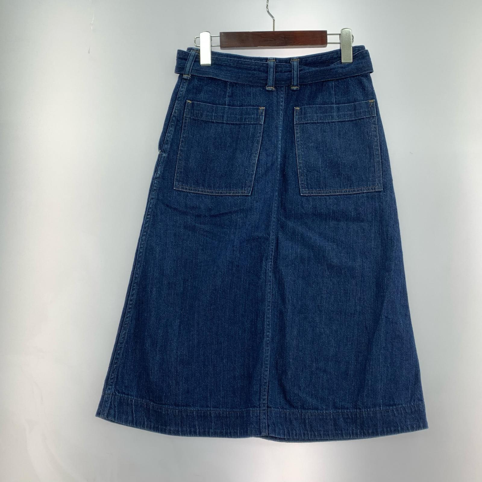 スカート CANTON OVERALLS デニムスカート 26 ネイビー