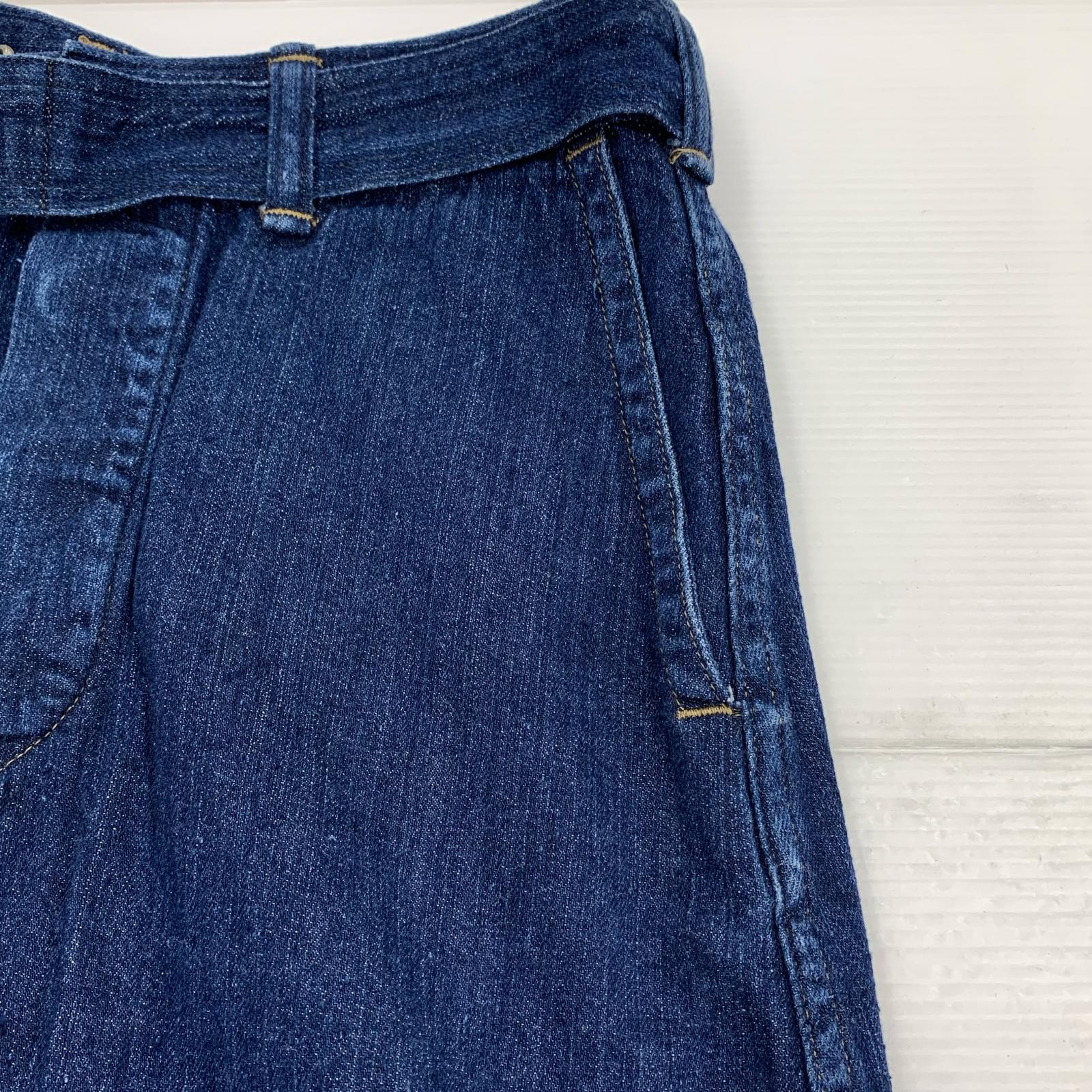 スカート CANTON OVERALLS デニムスカート 26 ネイビー