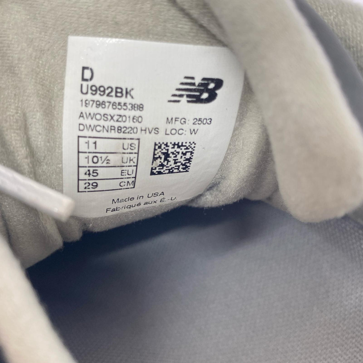 スニーカー NEW BALANCE 992 29cm 29cm (US11 UK10 1/2 EU48) ブラック