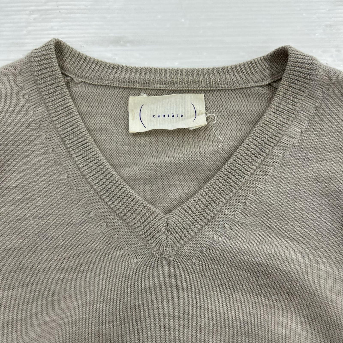 ニット cantate/16AW/ｳｰﾙ 46 ベージュ