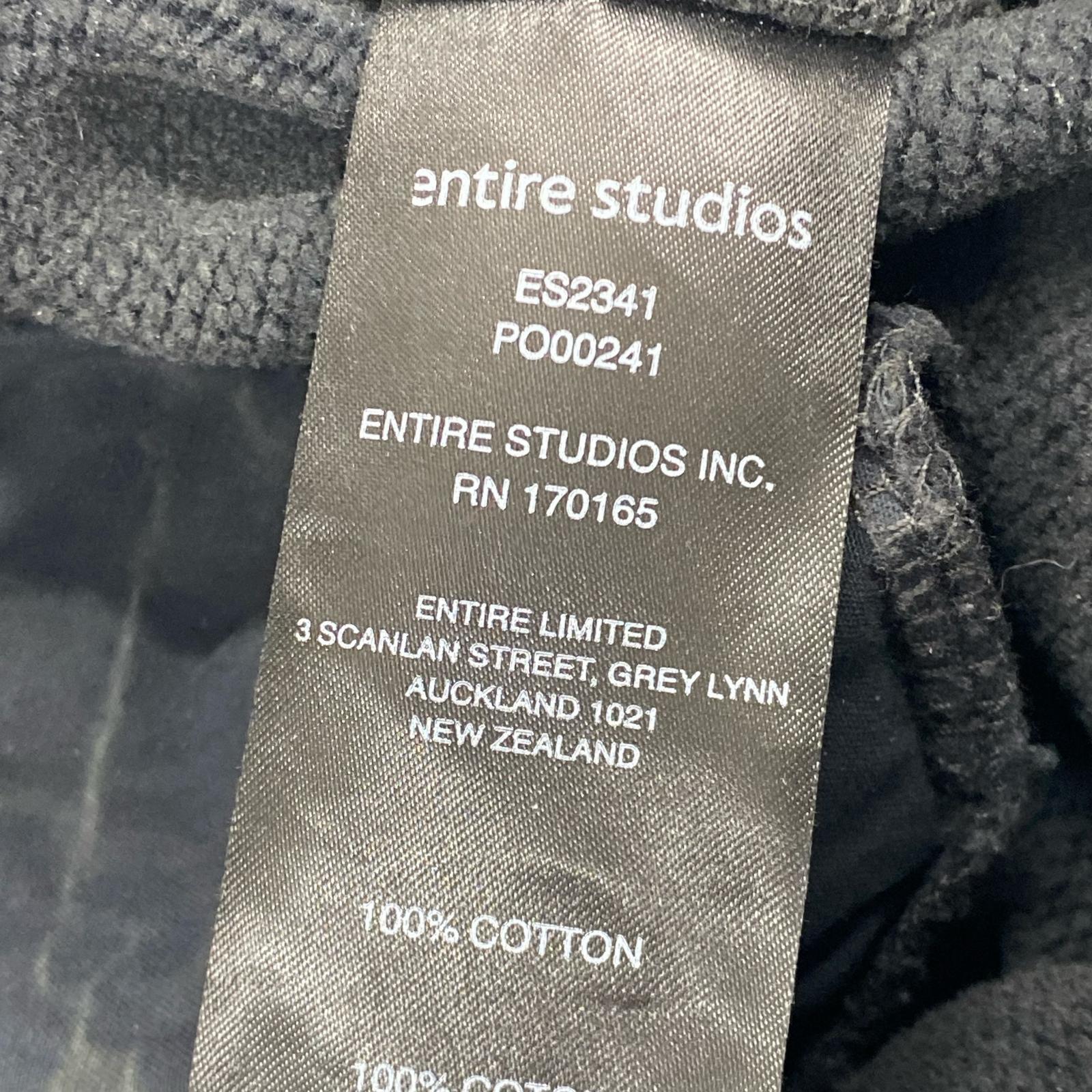 パンツ entire studios スウェットカーゴパンツ ブラック S S ブラック
