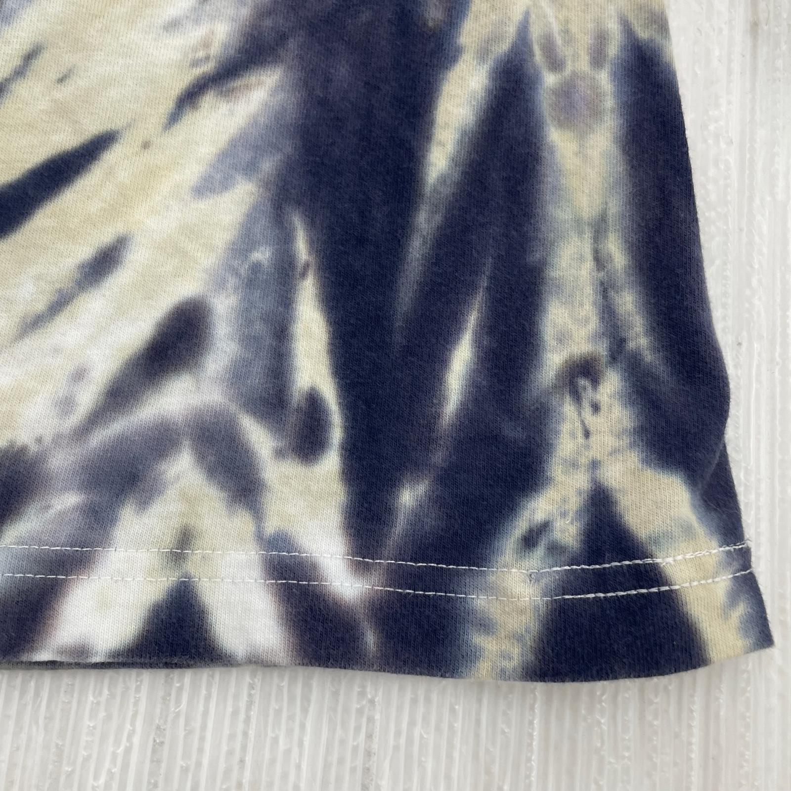 半袖Ｔシャツ タイダイ柄　S/Sカットソー　青　白