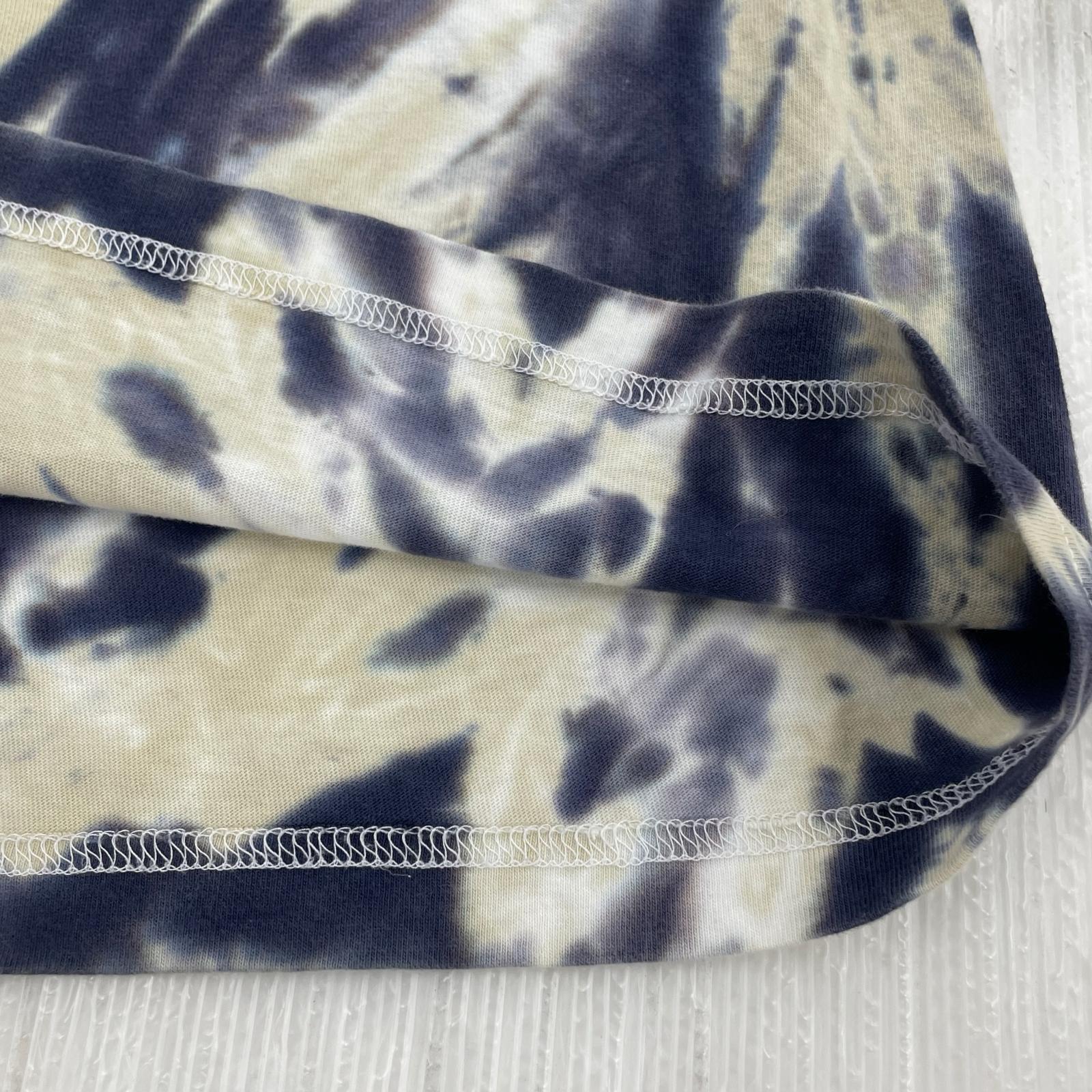 半袖Ｔシャツ タイダイ柄　S/Sカットソー　青　白