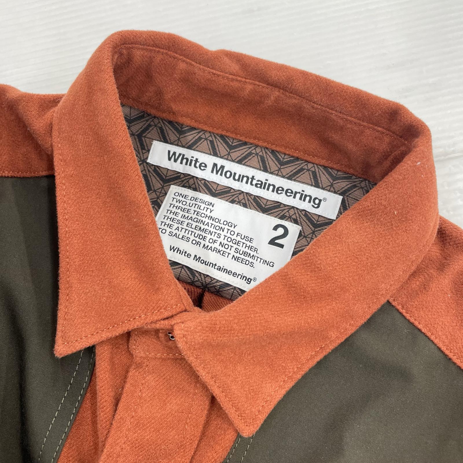 長袖シャツ WHITE MOUNTAINEERING 長袖シャツ オレンジ (2) ブラウン