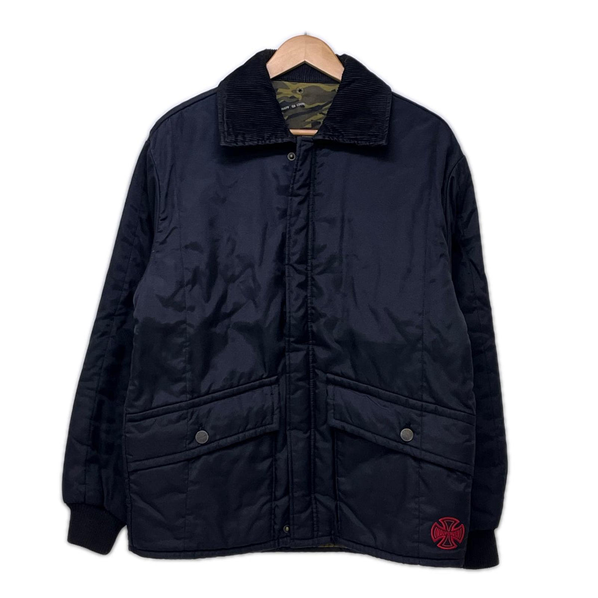 カバーオール INDEPENDENT 90～00s ﾅｲﾛﾝｶﾊﾞｰｵｰﾙ ﾌﾞﾗｯｸ size S S ブラック