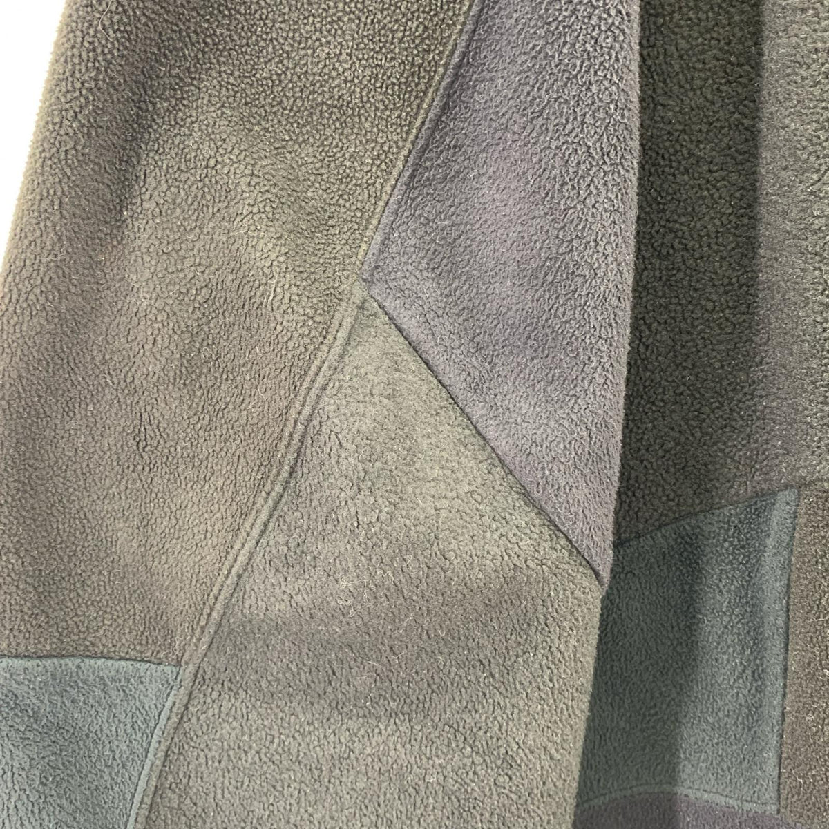 ジャケット PATCHWORK FLEECE BLOUSON　黒　50 50 ブラック