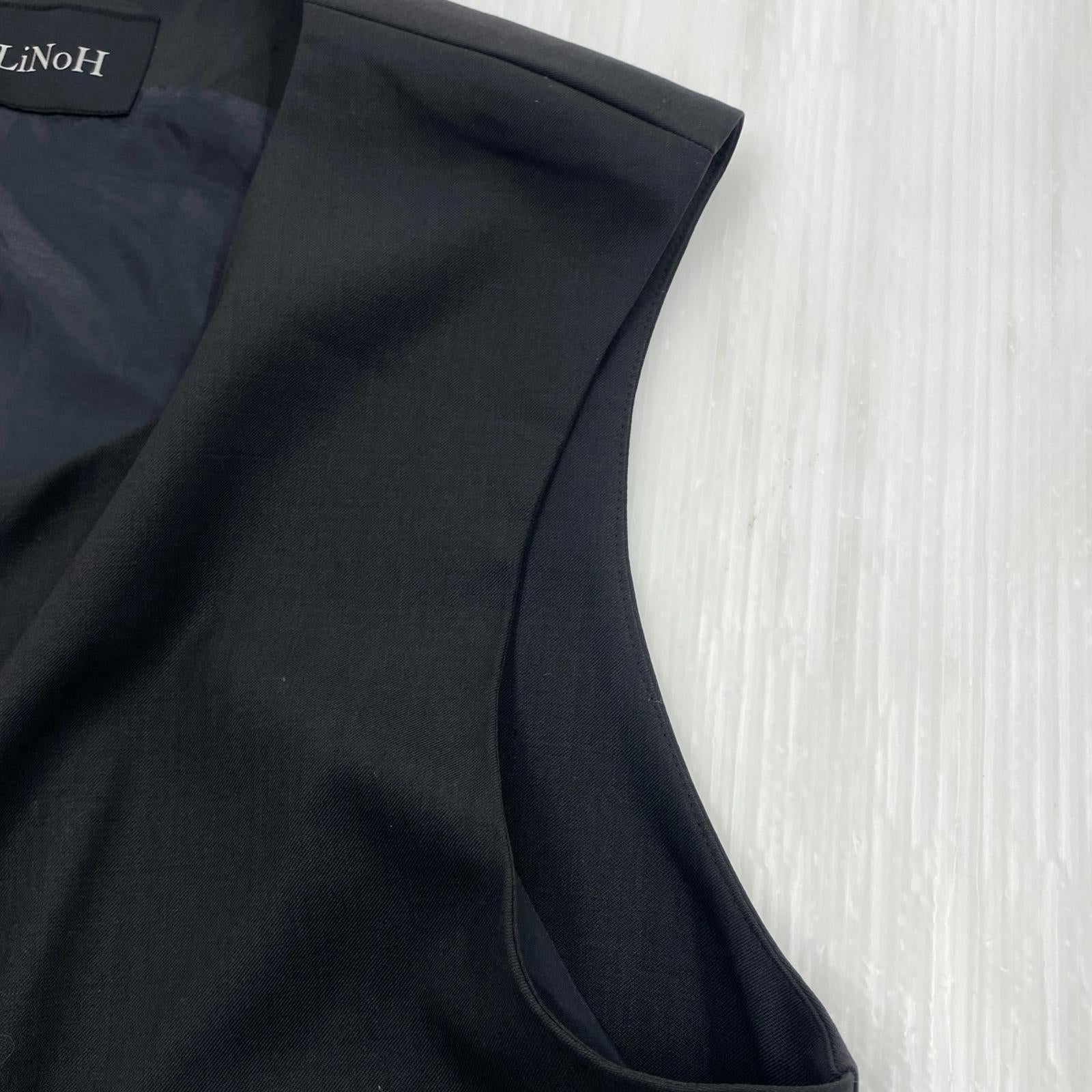 長袖シャツ LiNoH ×MENS NON-NO ジレ・ベスト 黒 (2) 2 ブラック