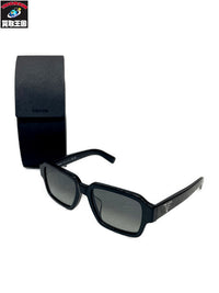 PRADA SPR02Z-F サイドロゴ レクタンギュラー サングラス 黒