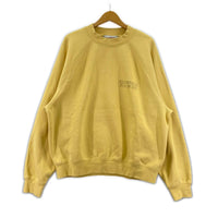 スウェット ESSENTIALS FEAR OF GOD ロゴラグランスウェット 黄 (M) M イエロー