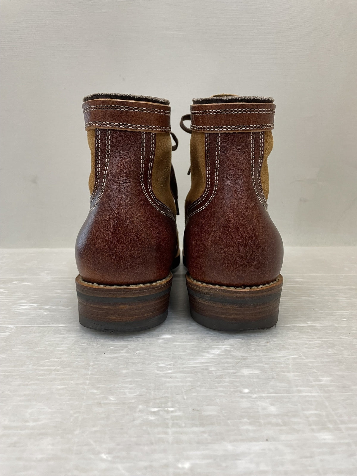 ブーツ VISVIM LAFAYETTE BOOTS-FOLK レースアップブーツ M8 茶