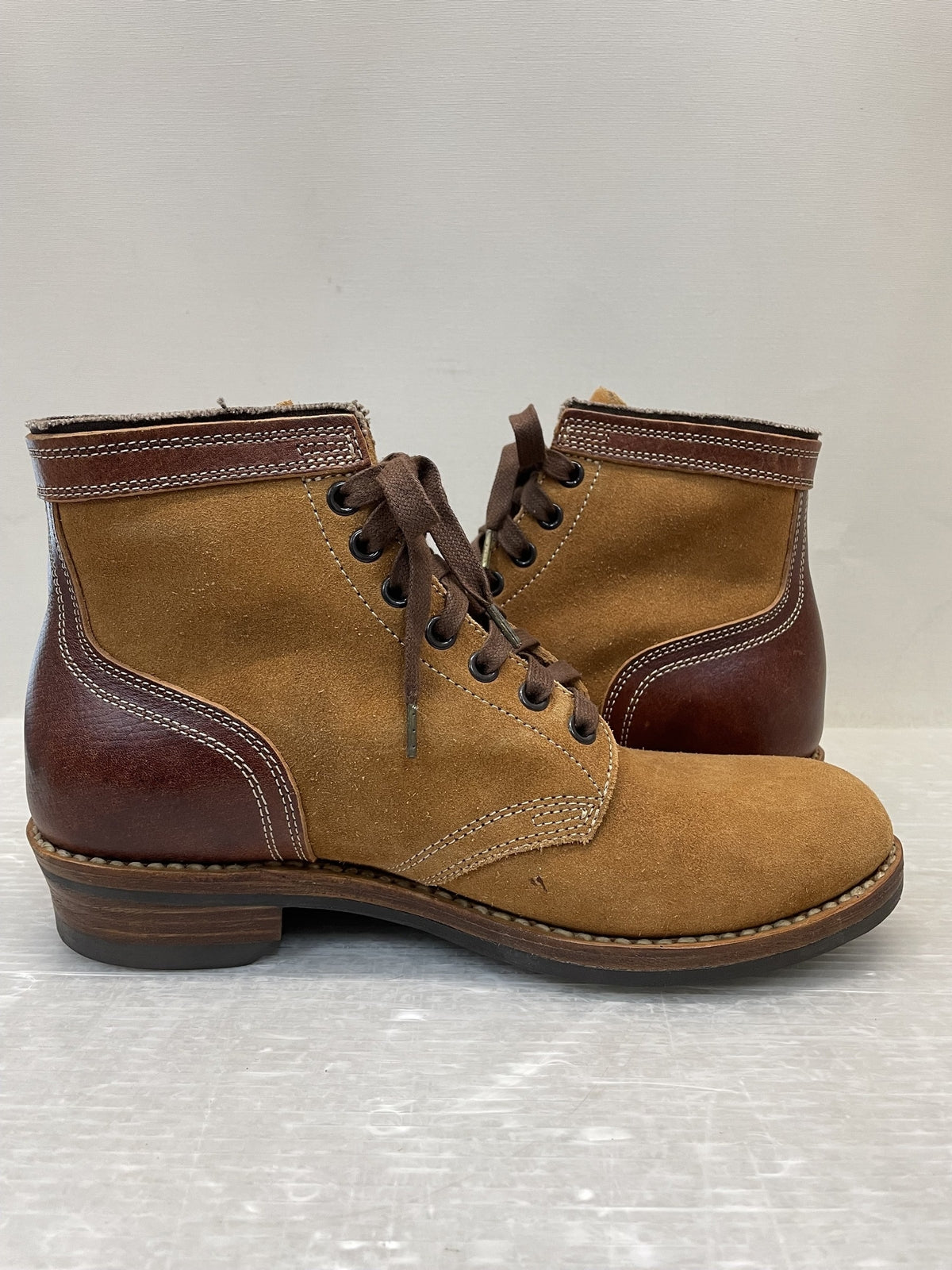 ブーツ VISVIM LAFAYETTE BOOTS-FOLK レースアップブーツ M8 茶