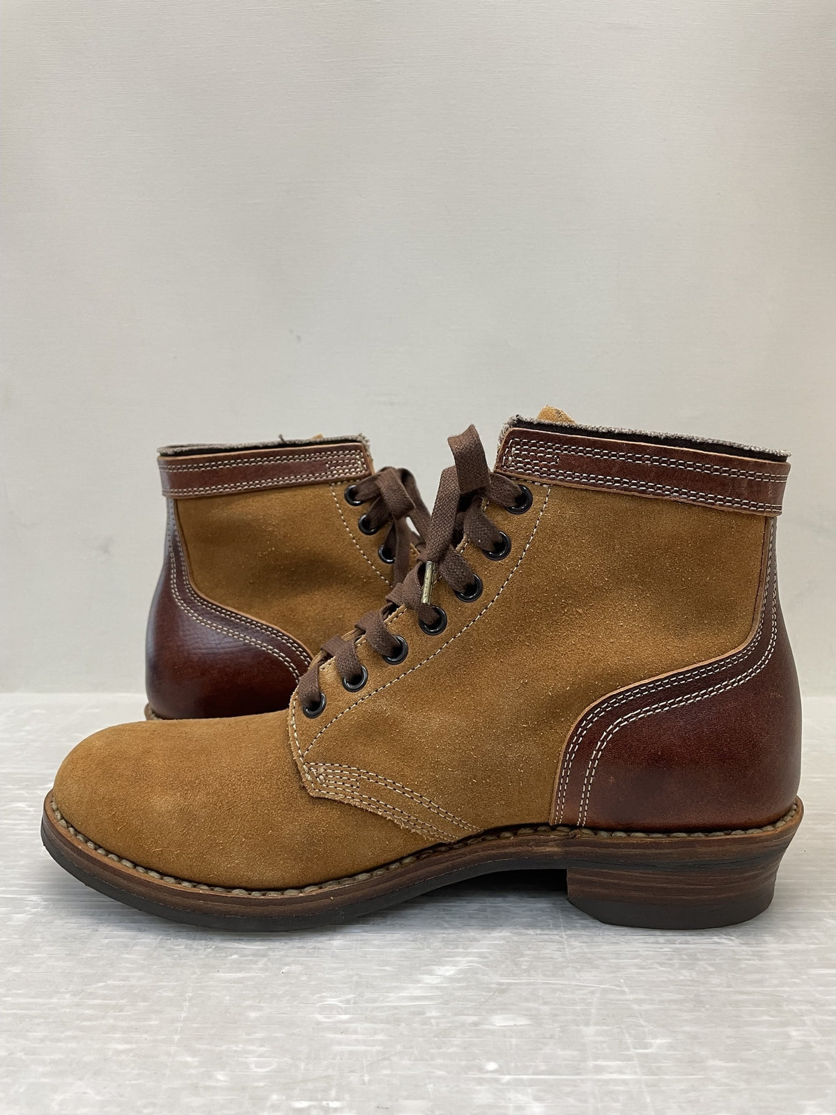ブーツ VISVIM LAFAYETTE BOOTS-FOLK レースアップブーツ M8 茶