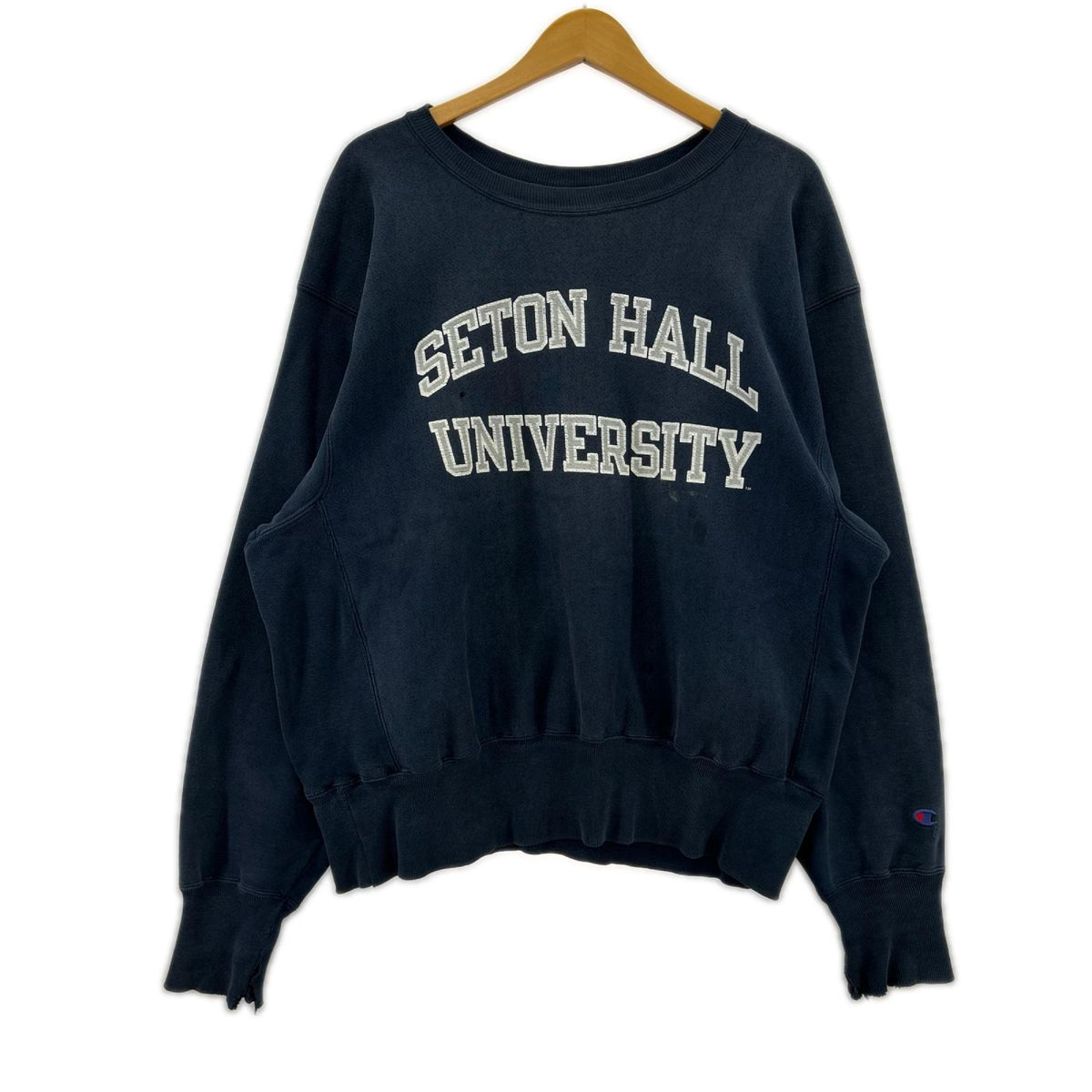 スウェット Champion 90s ｶﾚｯｼﾞﾛｺﾞ REVERSE WEAVE 紺 (L) L ネイビー