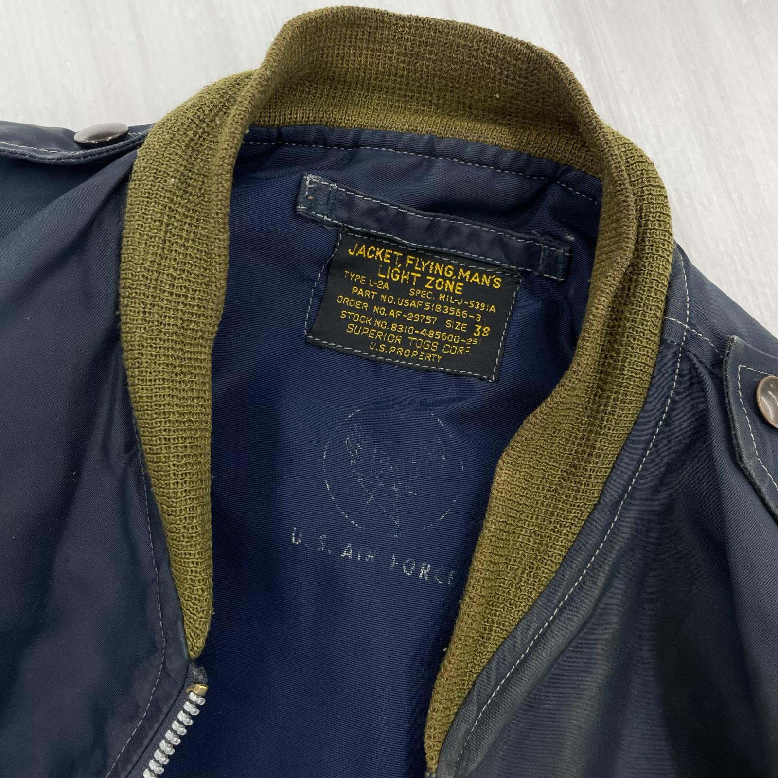 ジャケット U.AIR.FORCE Type L-2A 紺 (38) 38