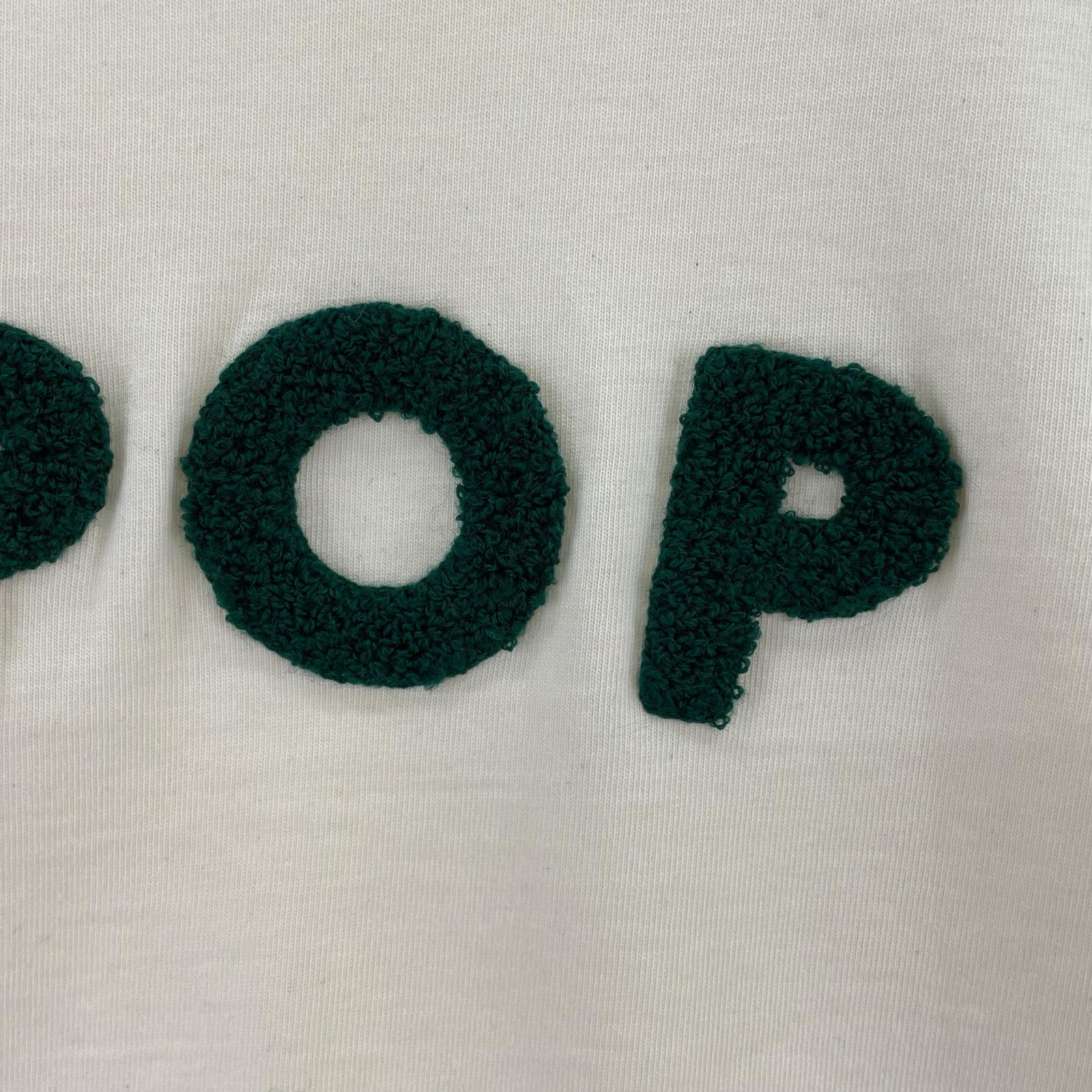 長袖Ｔシャツ .POP TRADING COMPANY フェルトワッペン L/S Tee L