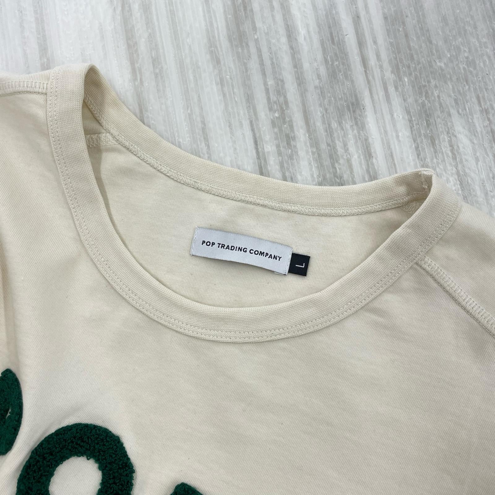 長袖Ｔシャツ .POP TRADING COMPANY フェルトワッペン L/S Tee L