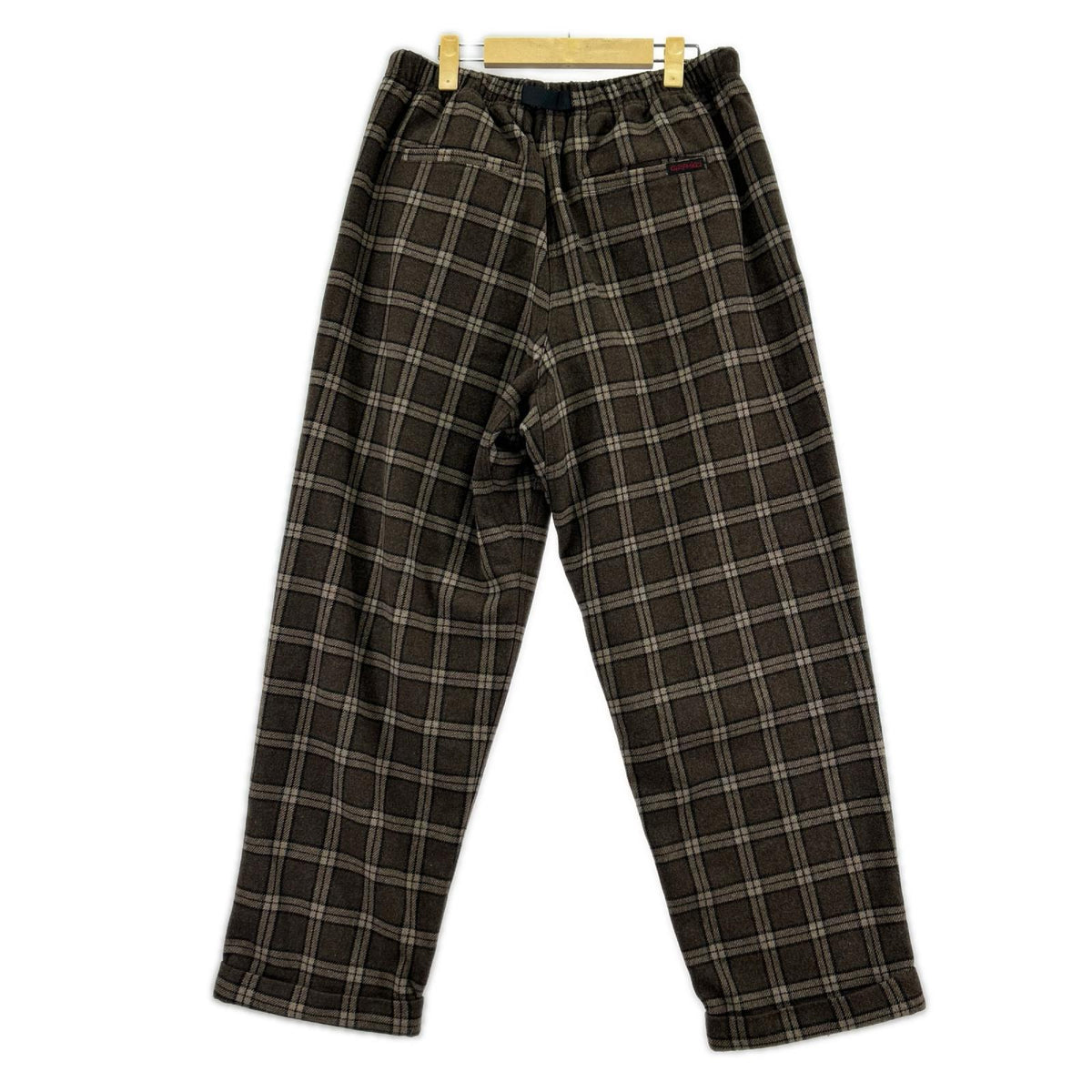 パンツ Wool Blend Tuck Tapered Pant L ブラウン