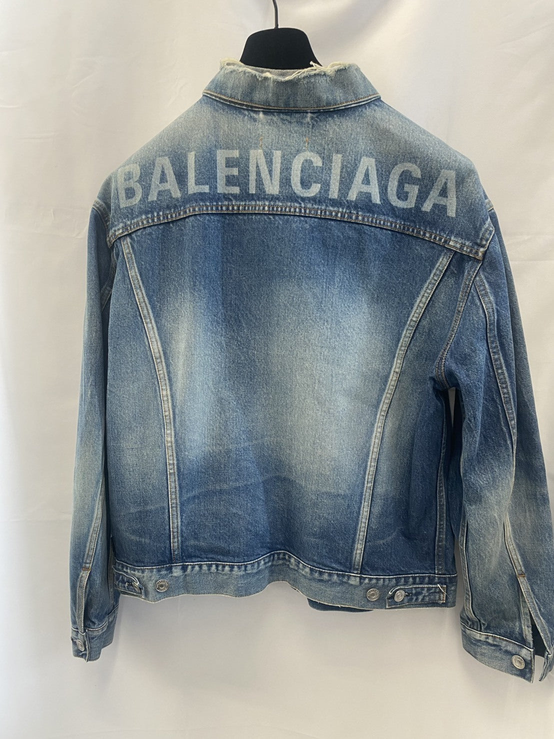 BALENCIAGA ﾊﾞｯｸﾞﾛｺﾞ ﾃﾞﾆﾑｼﾞｬｹｯﾄ (50)