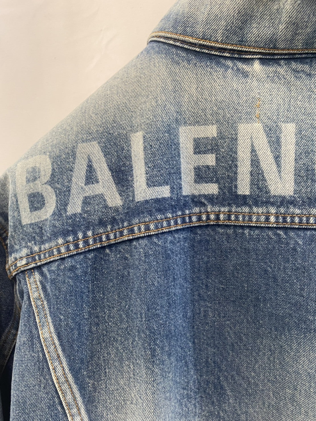 BALENCIAGA ﾊﾞｯｸﾞﾛｺﾞ ﾃﾞﾆﾑｼﾞｬｹｯﾄ (50)