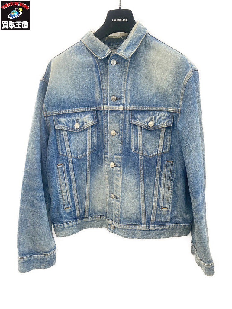 BALENCIAGA ﾊﾞｯｸﾞﾛｺﾞ ﾃﾞﾆﾑｼﾞｬｹｯﾄ (50)