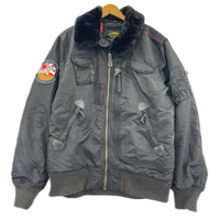 ジャケット INJECTOR X フェイクファー XL 黒 ブラック