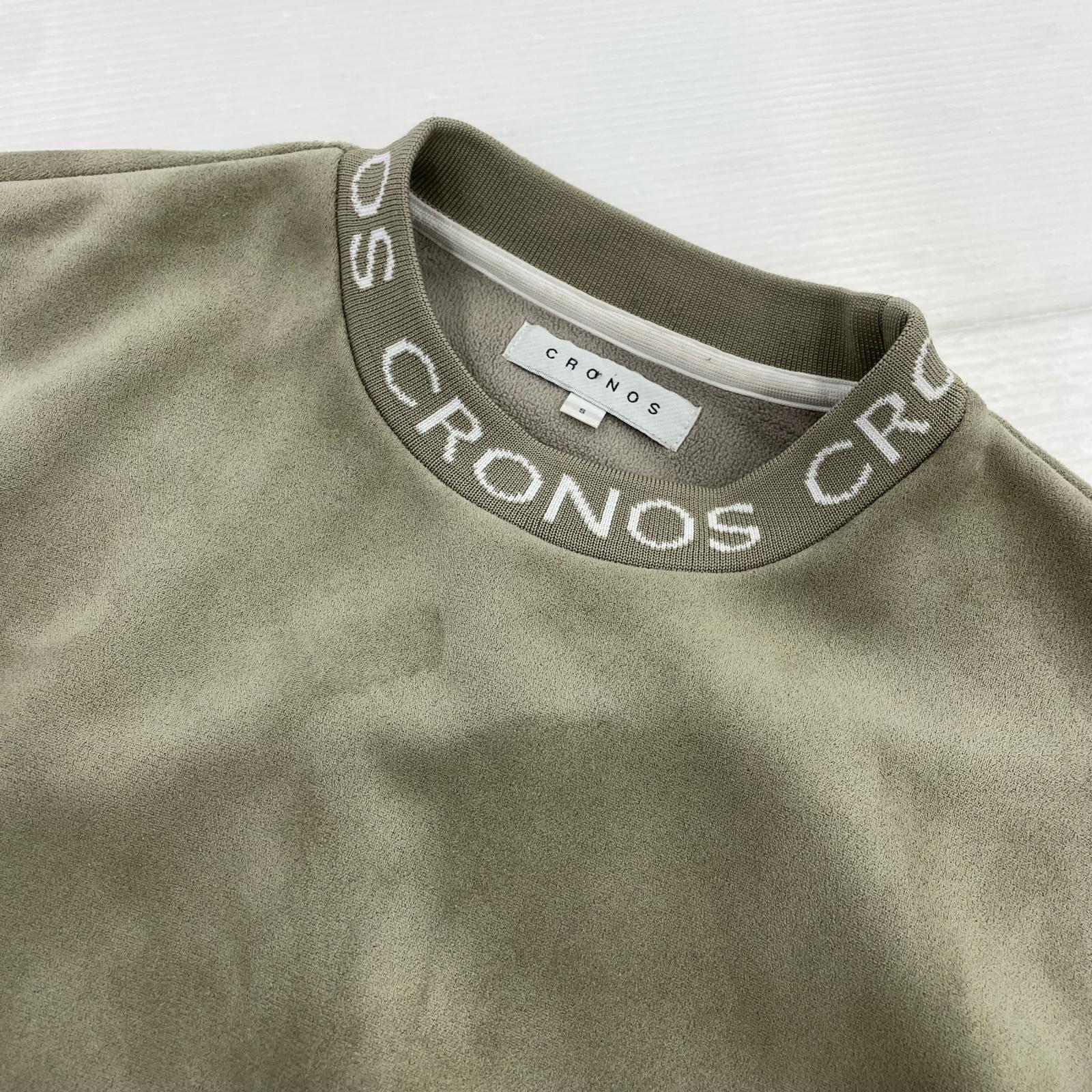 スウェット cronos ベージュ S グレー