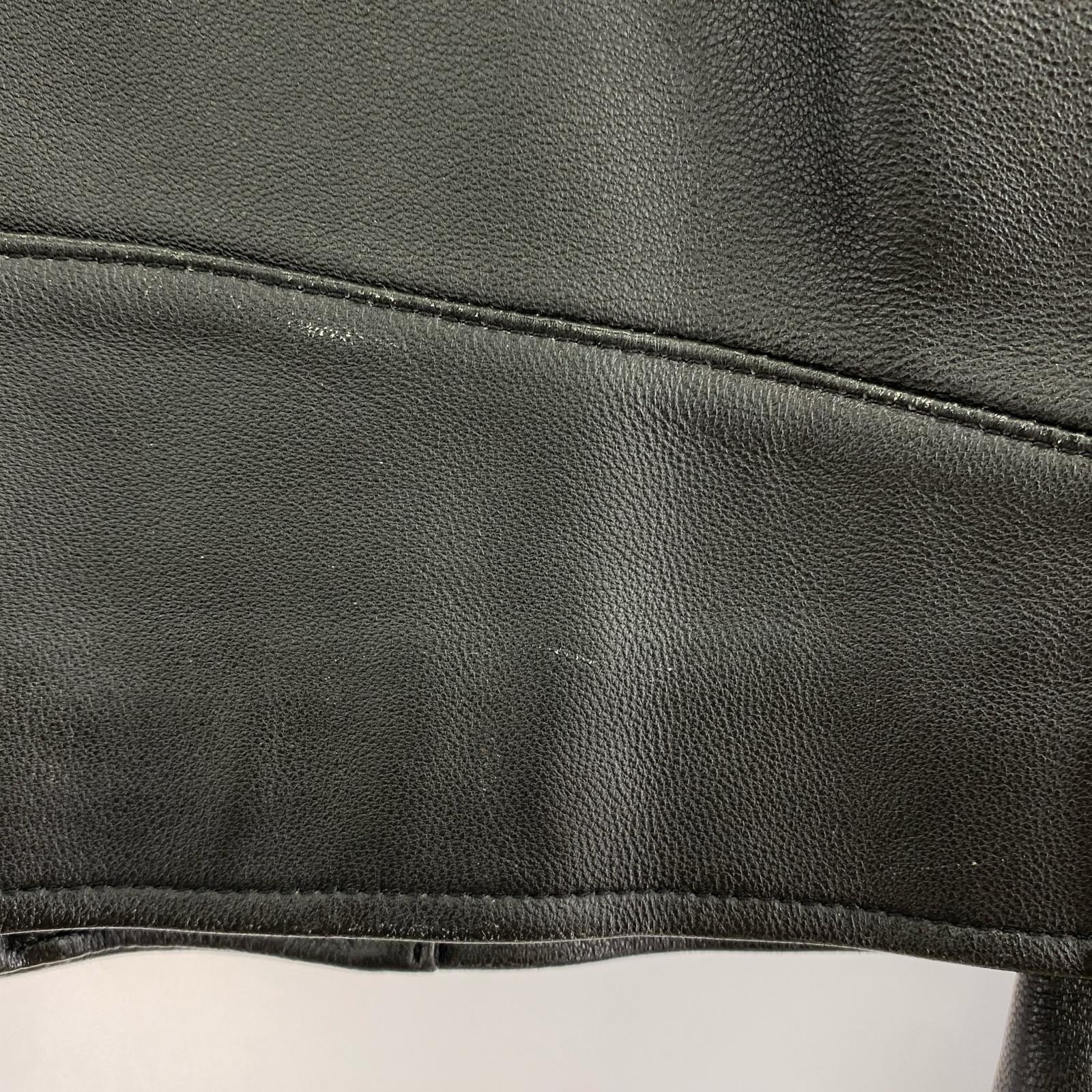 レザージャケット STUDIOUS シングルライダースジャケット 黒 (2) 2 ブラック
